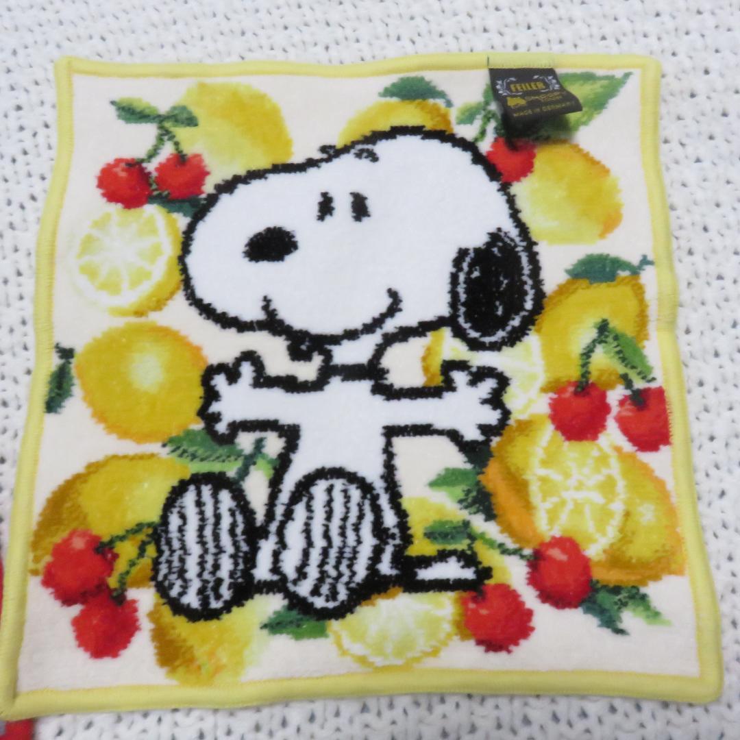 FEILERフェイラー スヌーピー タオルハンカチ ３枚セットused美品