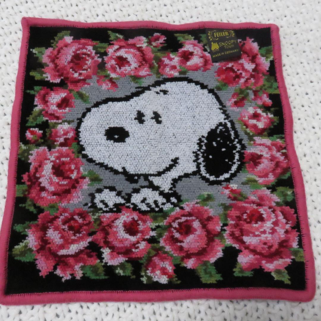 FEILERフェイラー スヌーピー タオルハンカチ ３枚セットused美品