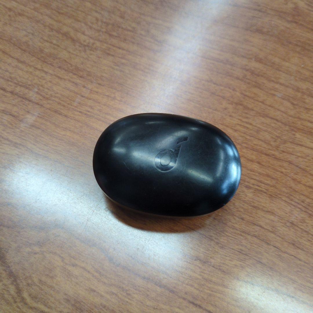 ワイヤレスヘッドホンケース 黒 音符ロゴ