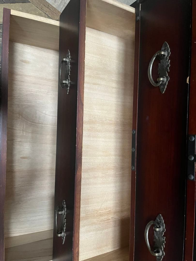 R＊民芸調箪笥 チェスト インテリア アンティーク 昭和レトロ 当時物