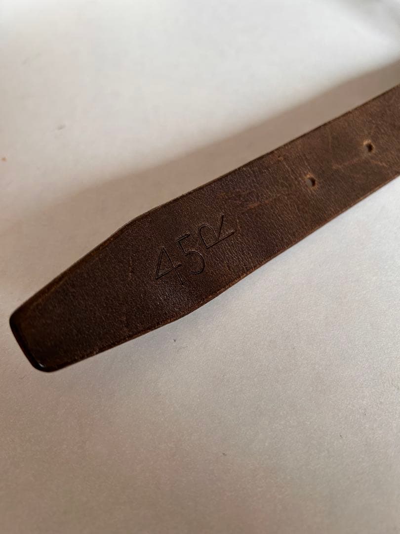 45R 45rpm ヴィンテージ　レザーベルト　男女兼用