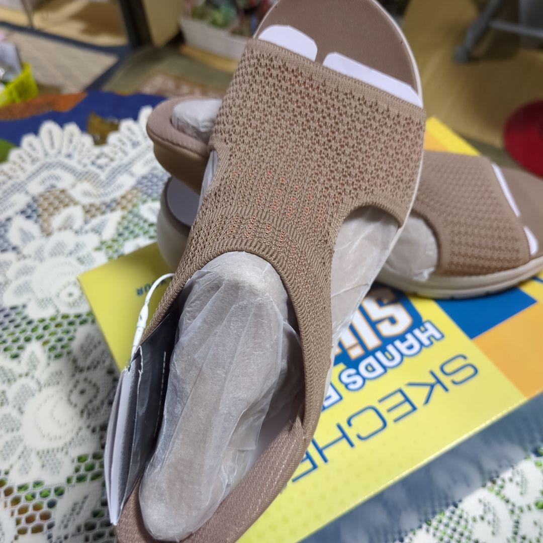 （美品）SKECHERS サンダル 色　モカ　サイズ25センチ