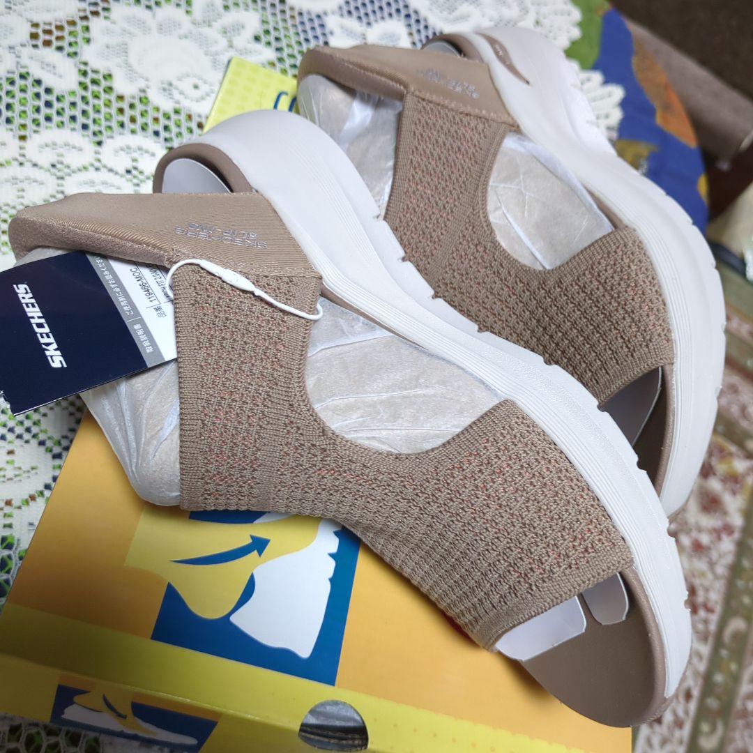 （美品）SKECHERS サンダル 色　モカ　サイズ25センチ
