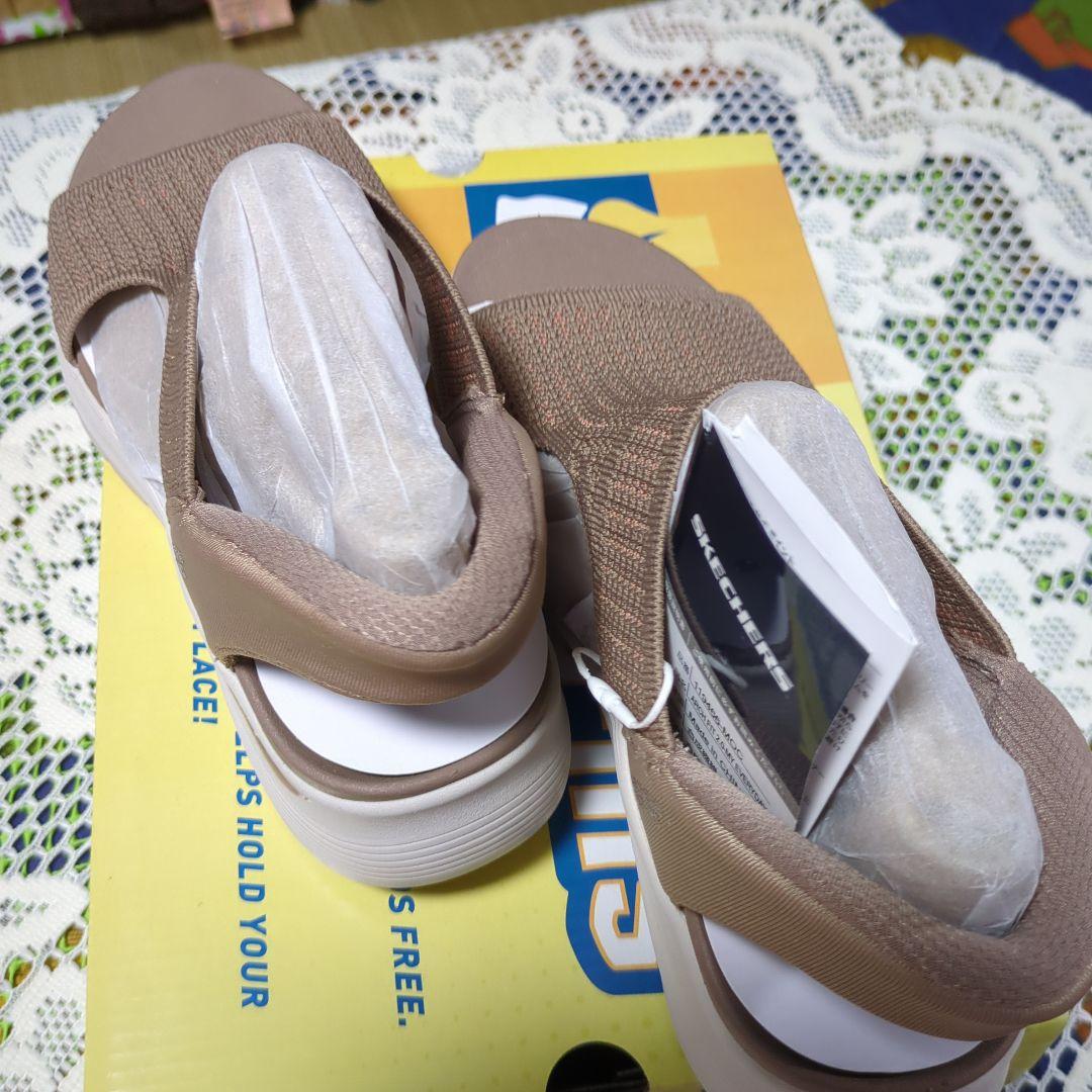 （美品）SKECHERS サンダル 色　モカ　サイズ25センチ