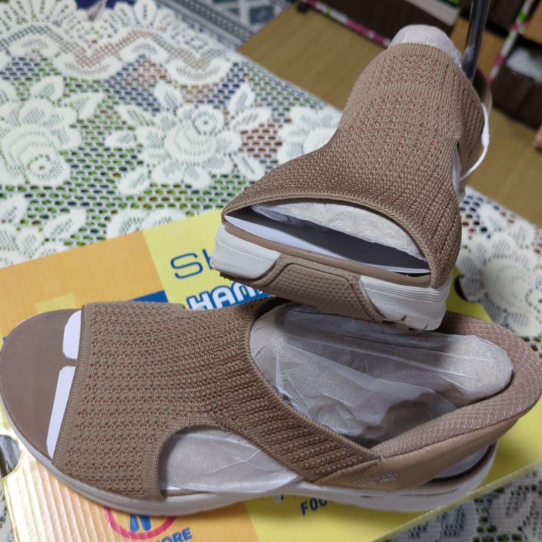 （美品）SKECHERS サンダル 色　モカ　サイズ25センチ