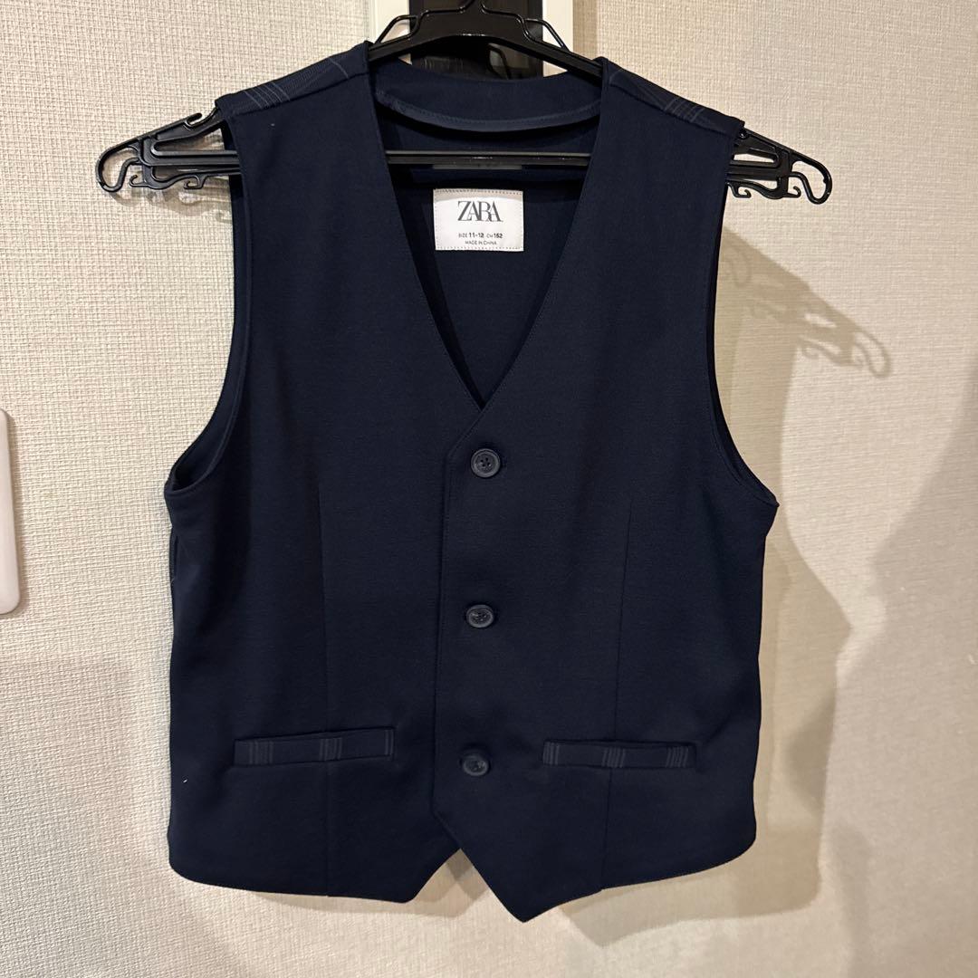ZARA スーツ　セット　ネイビー 152