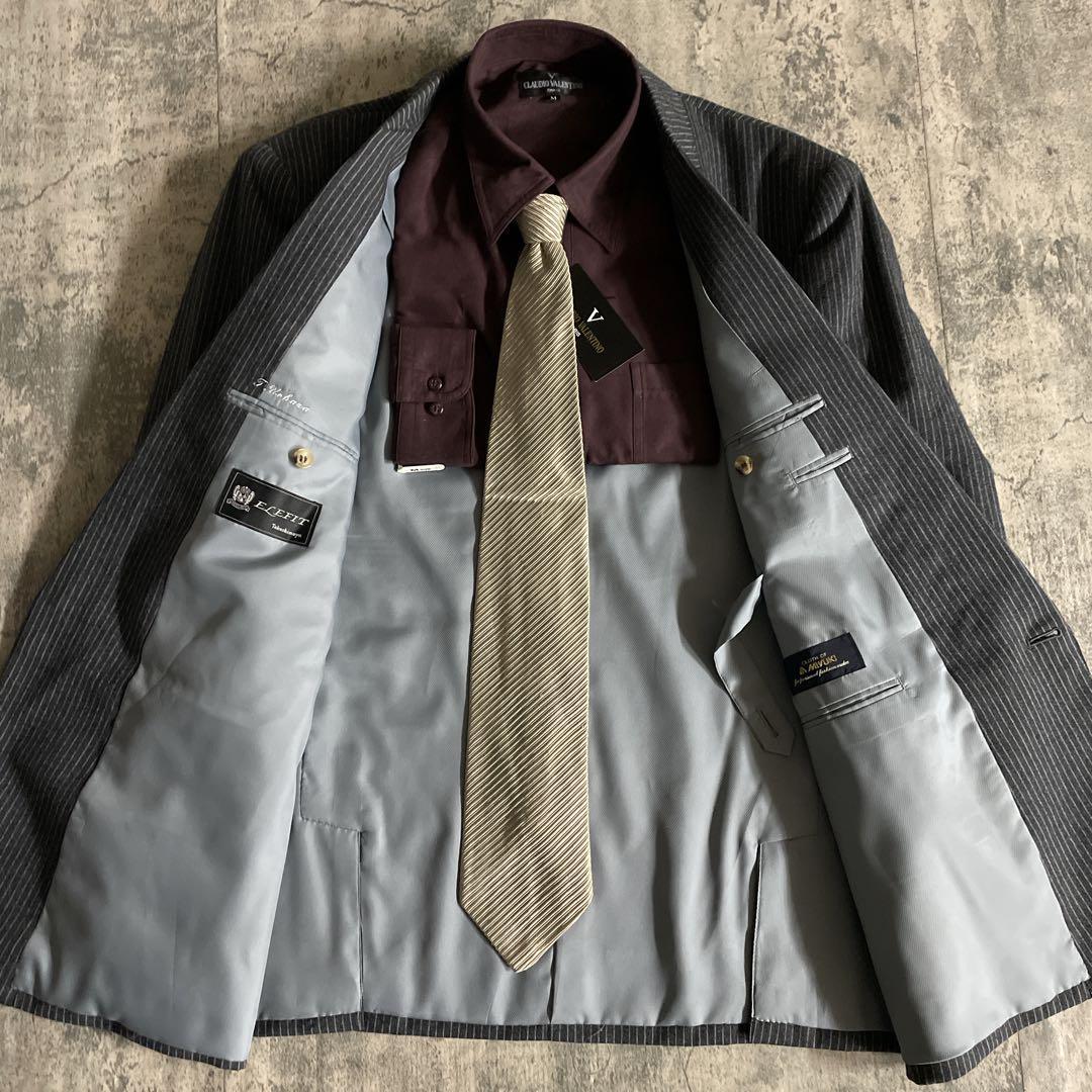 極美品 極上ウール ダブルスーツ × GIORGIO ARMANI ネクタイ