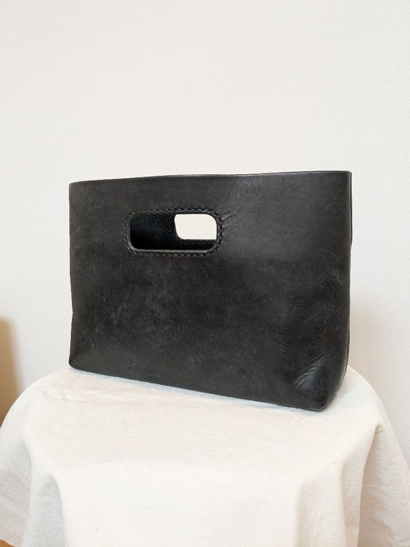 SAFUJI ミニバッグ 黒 レザー