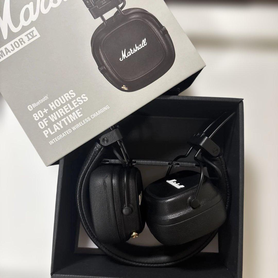 Marshall Major IV (正規品)ワイヤレスヘッドホン 80時間再生