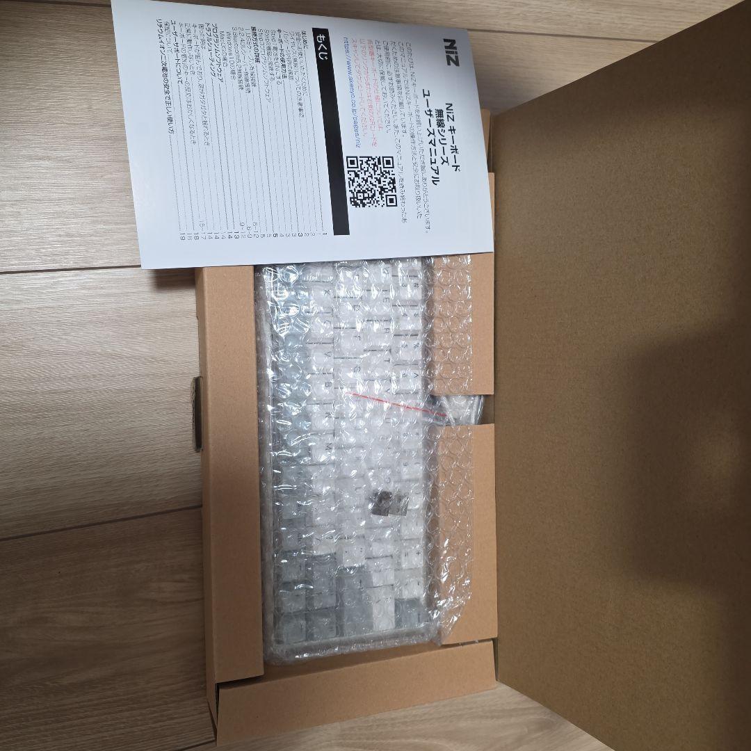 NiZ 静電容量無接点方式 無線ワイヤレスキーボード　Atom66