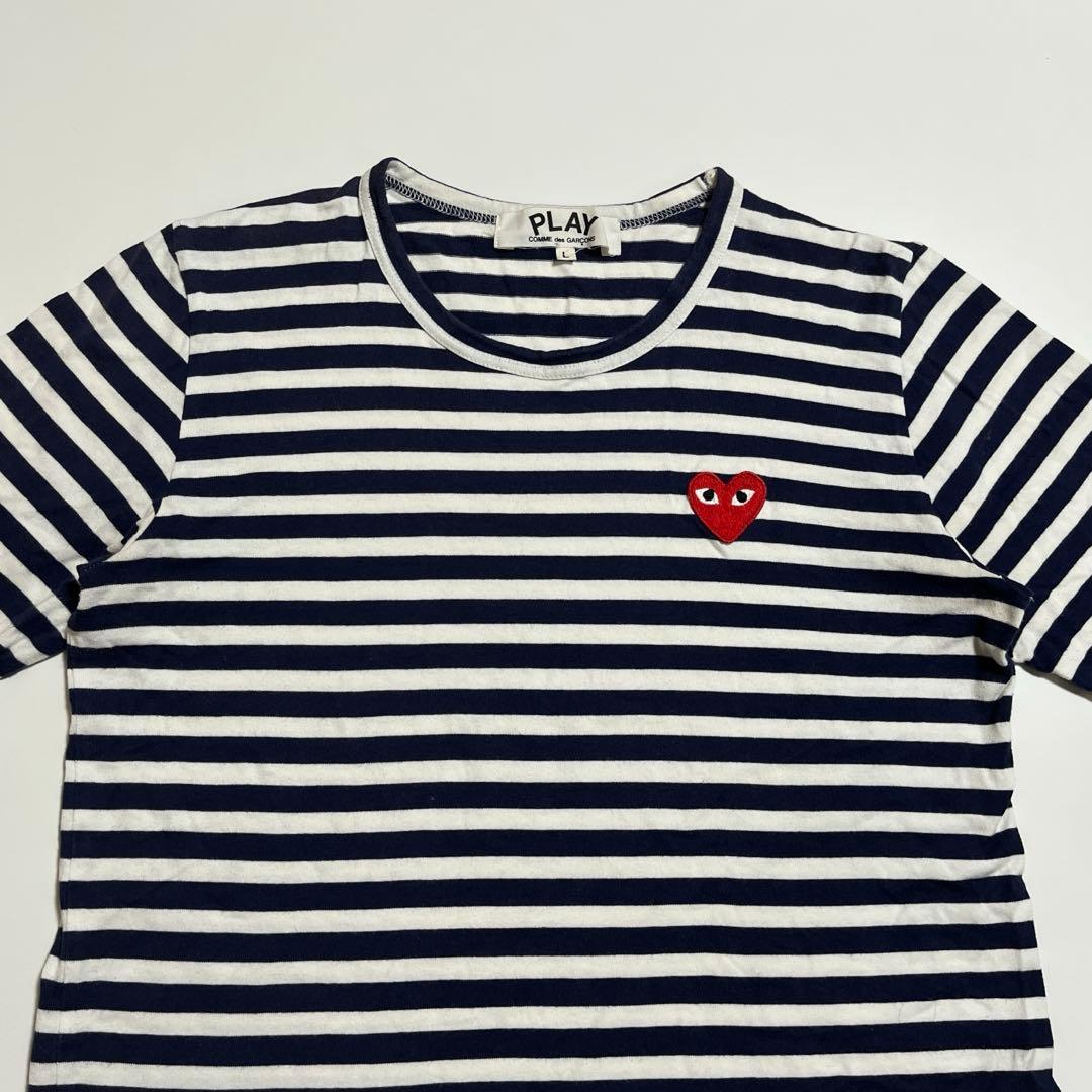 PLAY COMME des GARÇONS 長袖Tシャツ カットソー ボーダー