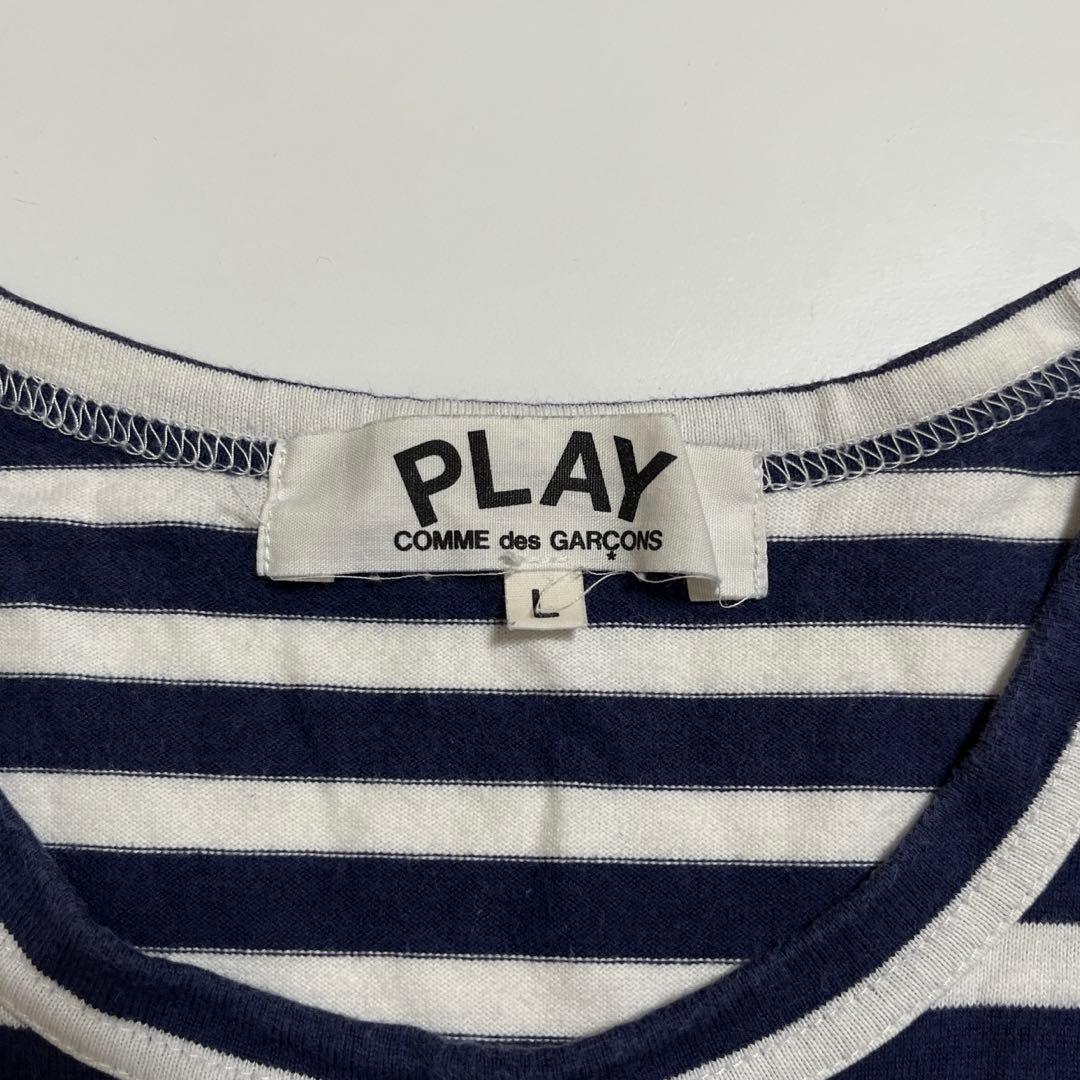 PLAY COMME des GARÇONS 長袖Tシャツ カットソー ボーダー