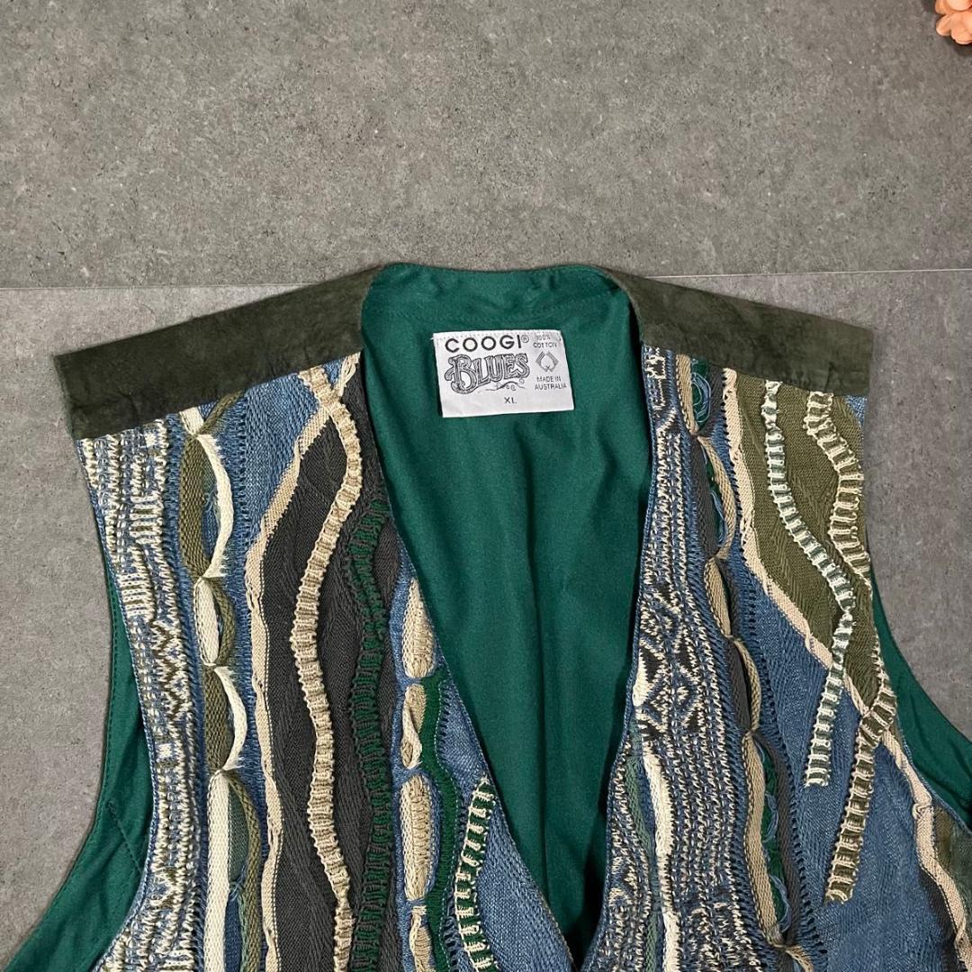 クージー　COOGI ベスト 3Dニット　ポケット付き　オーストラリア製　XL