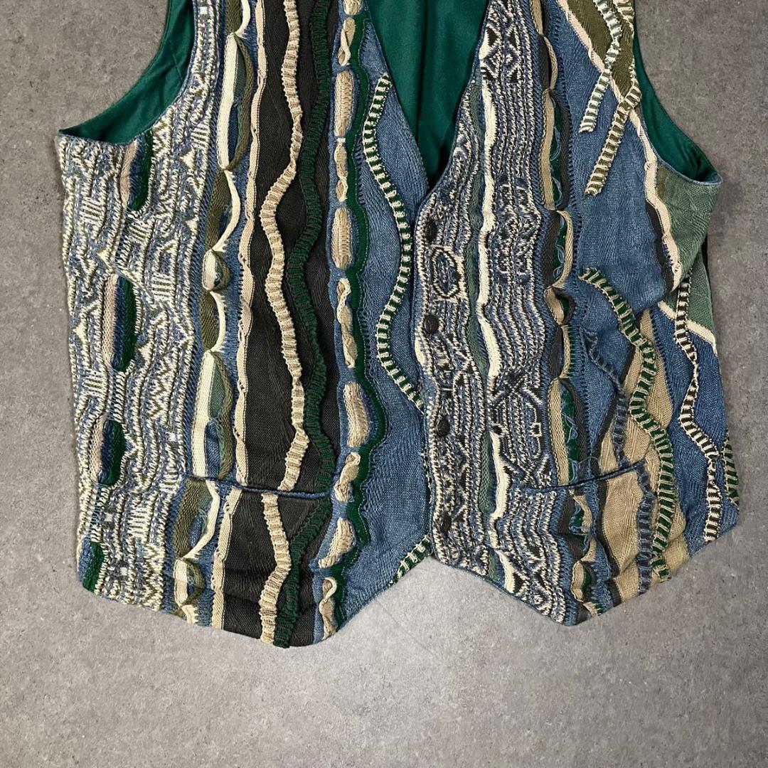 クージー　COOGI ベスト 3Dニット　ポケット付き　オーストラリア製　XL