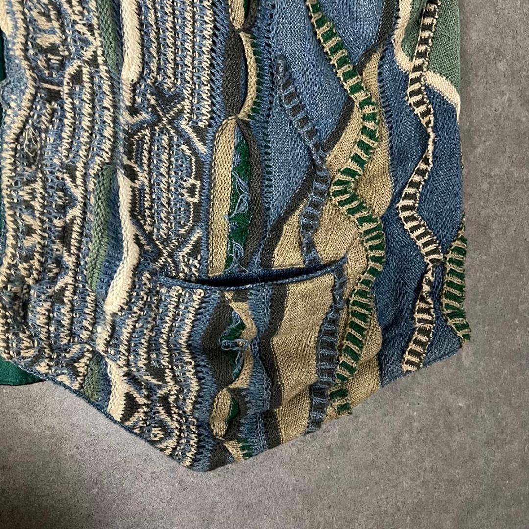 クージー　COOGI ベスト 3Dニット　ポケット付き　オーストラリア製　XL