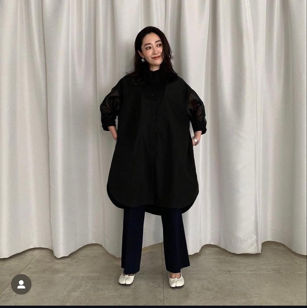 yonfa ヨンファ　 シースルーシャツチュニック　2021ss