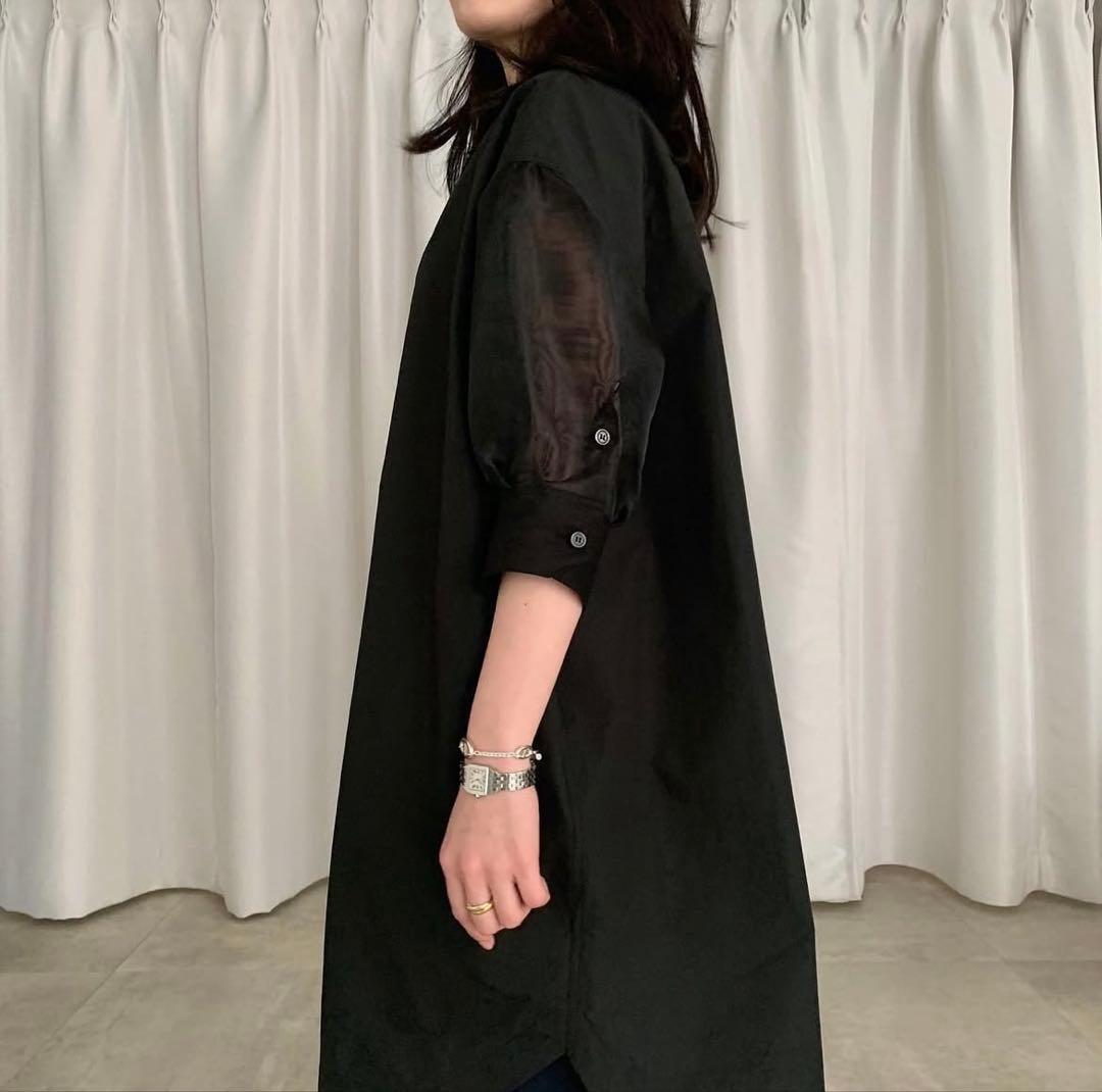 yonfa ヨンファ　 シースルーシャツチュニック　2021ss