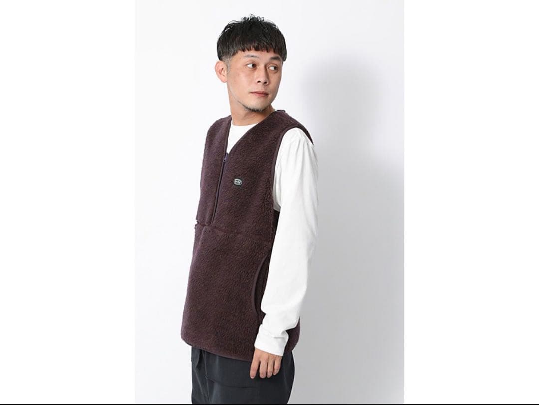 Wool Fleece Vest M Purple スノーピーク　ウール　ベスト
