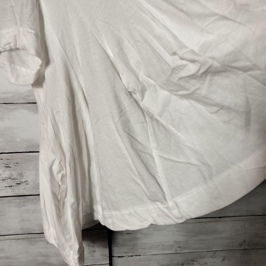 トリココムデギャルソン 半袖Tシャツ カットソー ブラウス 丸襟 白ホワイト