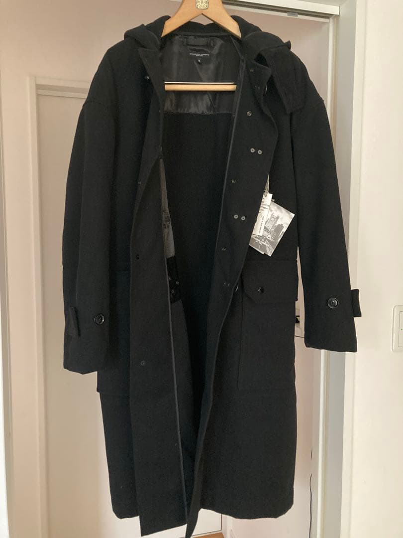 未使用 エンジニアードガーメンツ ファイヤーマン ダッフルコート black