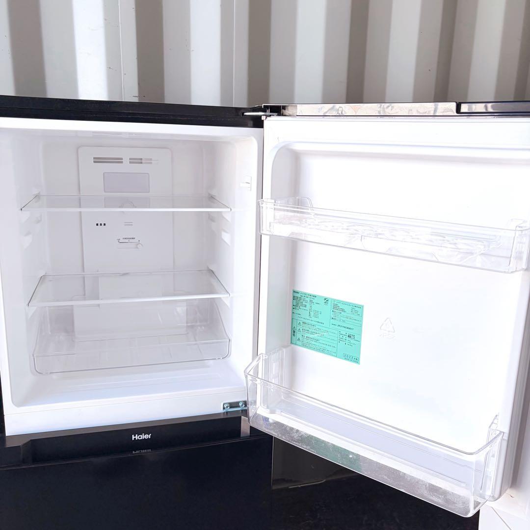 運搬取付無料！ブラック純正Haier冷蔵庫＋純正家電3点セット！完動超美品！