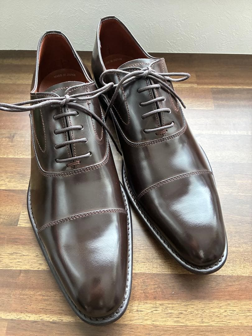 KENFORD 内羽根ストレートチップ 革靴 25.5 牛革 日本製 リーガル