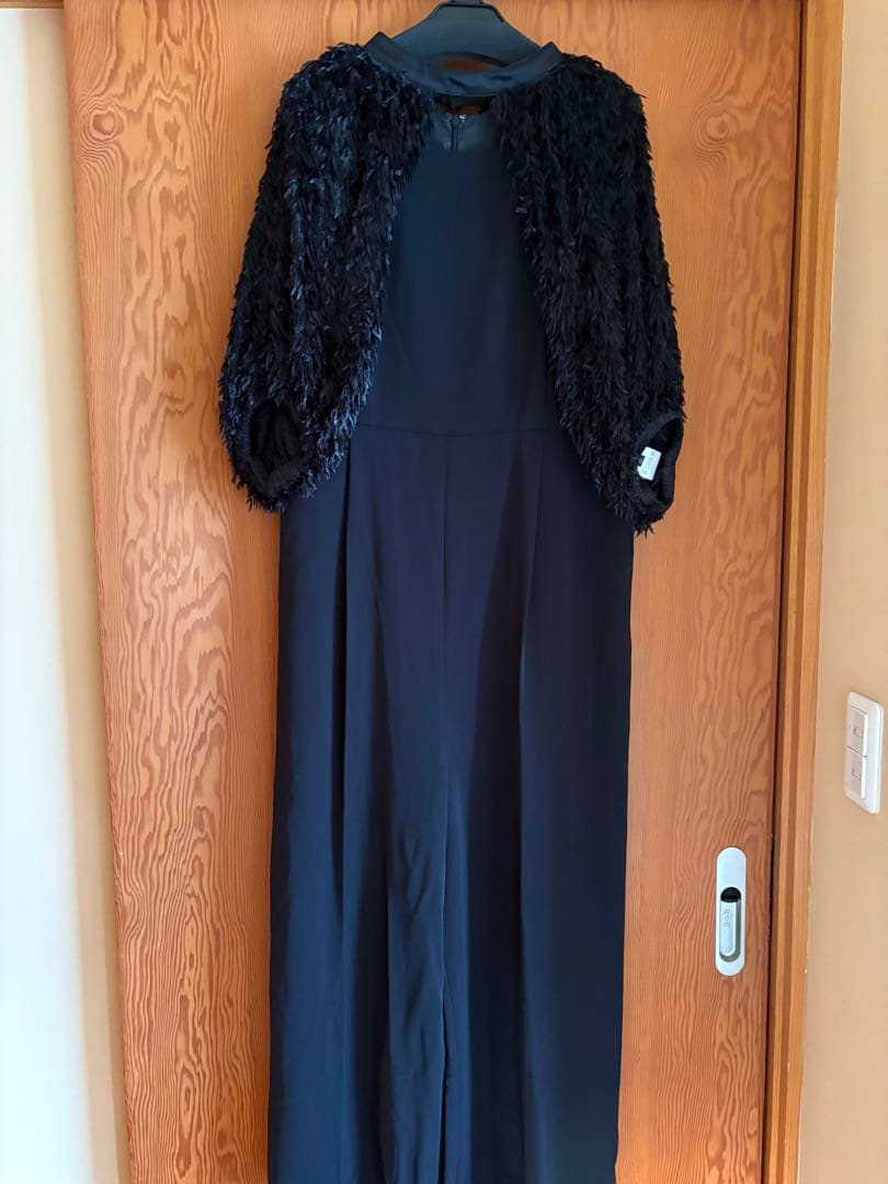 GIRL フェザーボレロスリーブ&オールインワン2点セット結婚式パンツドレス