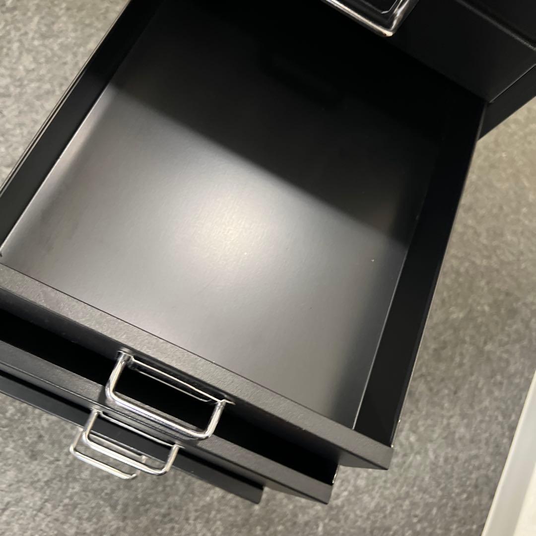 BISLEY スチールキャビネット ブラック 8引き出し