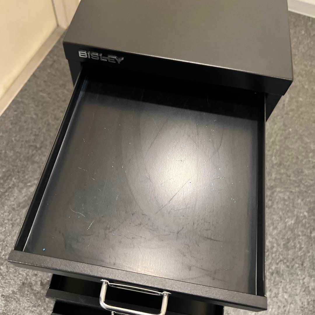 BISLEY スチールキャビネット ブラック 8引き出し