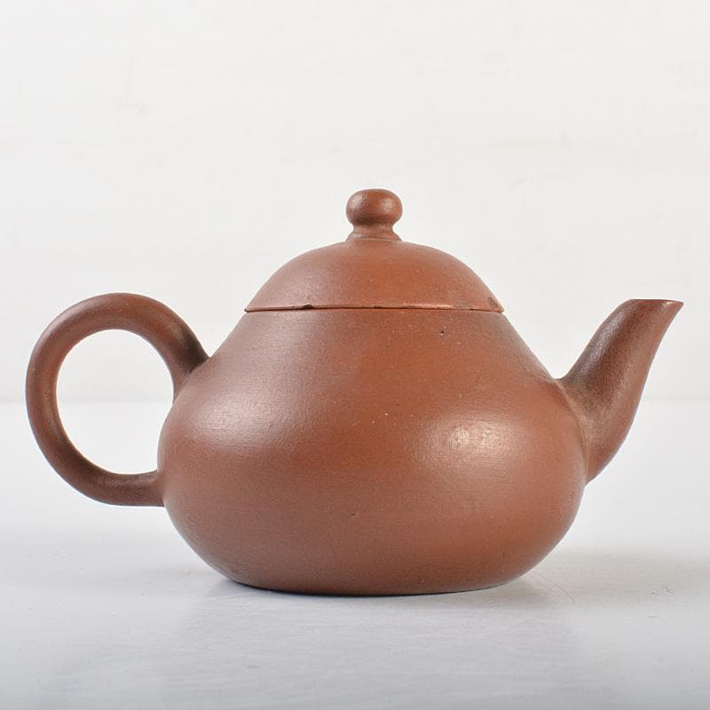 中国　孟臣製　紫砂　朱泥　急須　茶壷　V　R7392