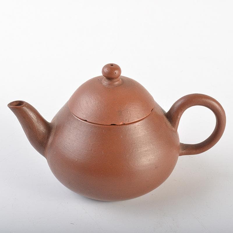 中国　孟臣製　紫砂　朱泥　急須　茶壷　V　R7392