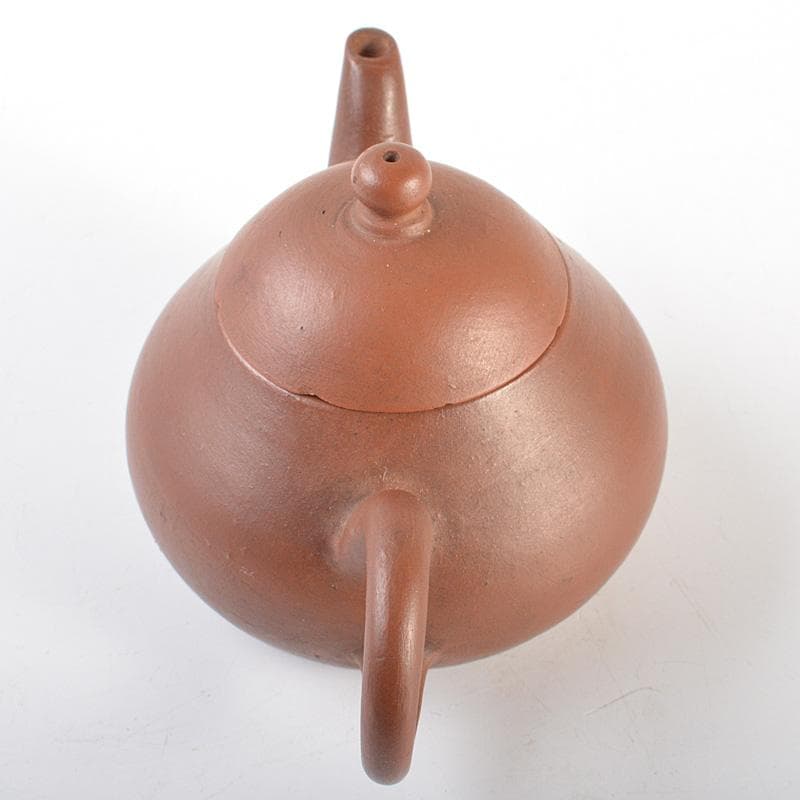 中国　孟臣製　紫砂　朱泥　急須　茶壷　V　R7392