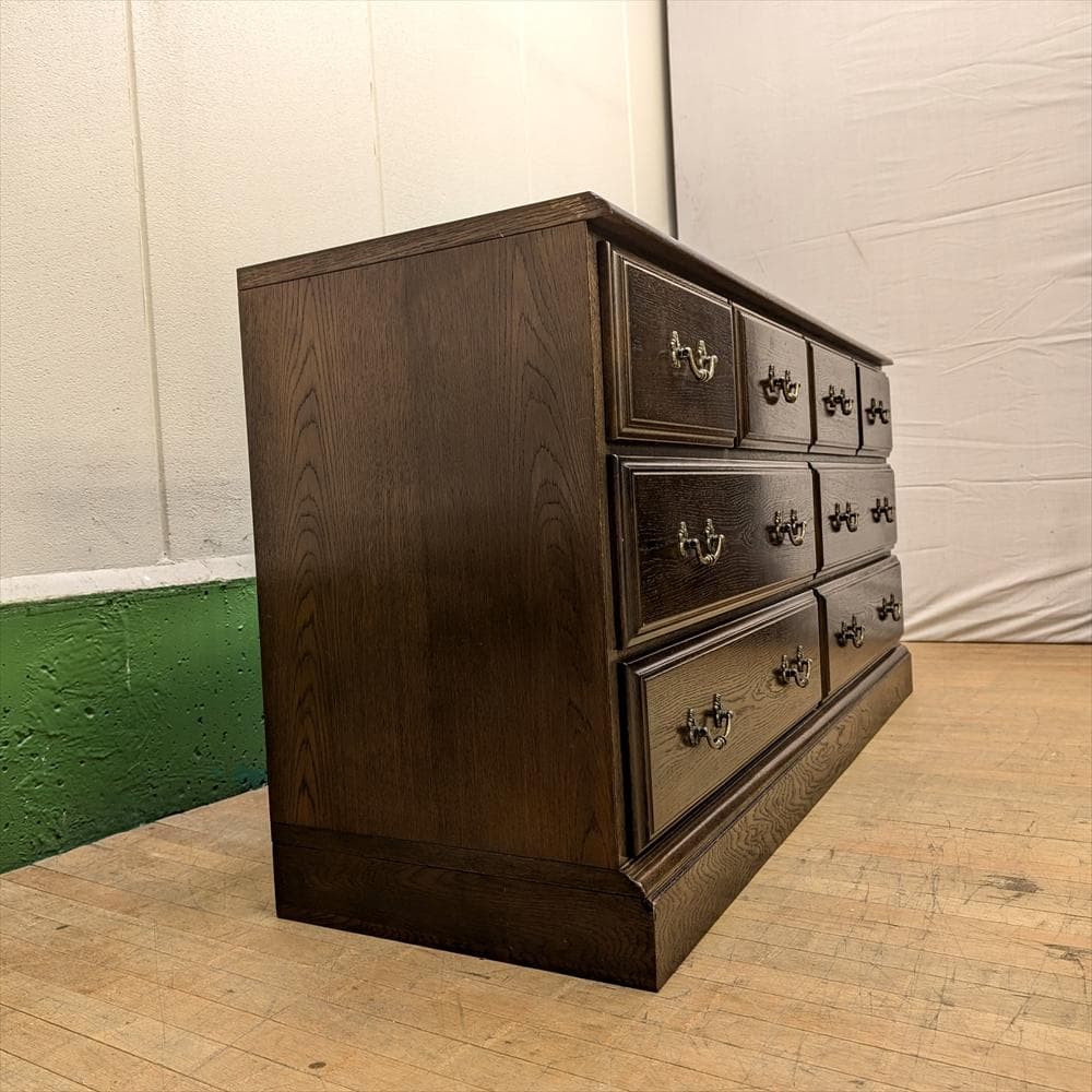 ドマーニ　カリモク　クイーンズライフ　ワイドチェスト　箪笥　タンス　ドロワー