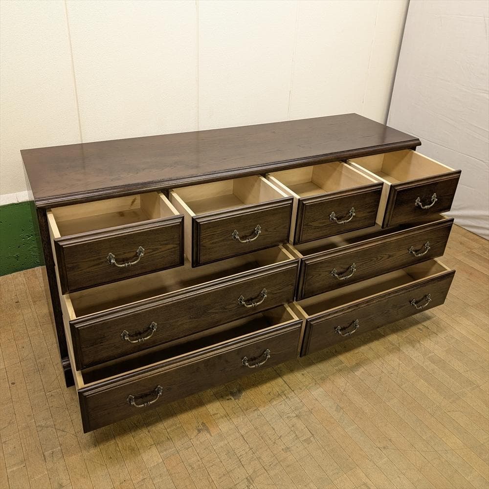 ドマーニ　カリモク　クイーンズライフ　ワイドチェスト　箪笥　タンス　ドロワー