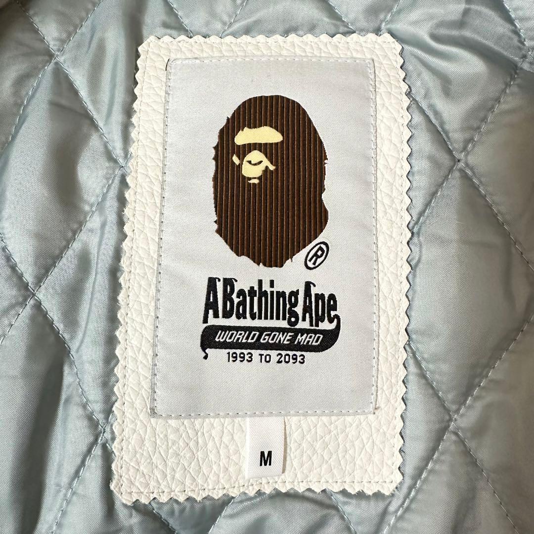 A BATHING APE エイプ レザー スタジャン 24AW