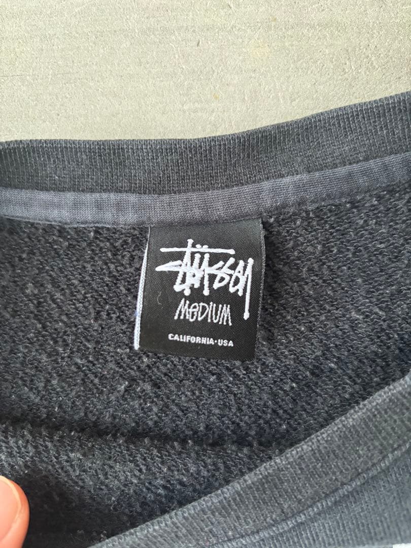 OLD STUSSY PIECE スウェット 黒
