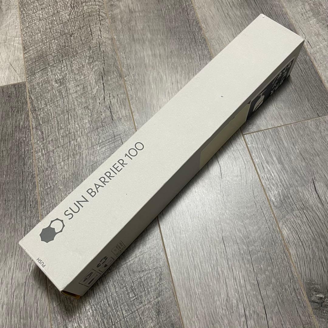 SUN BARRIER 100 折りたたみ日傘 ２段折 大判 フロスト グレー