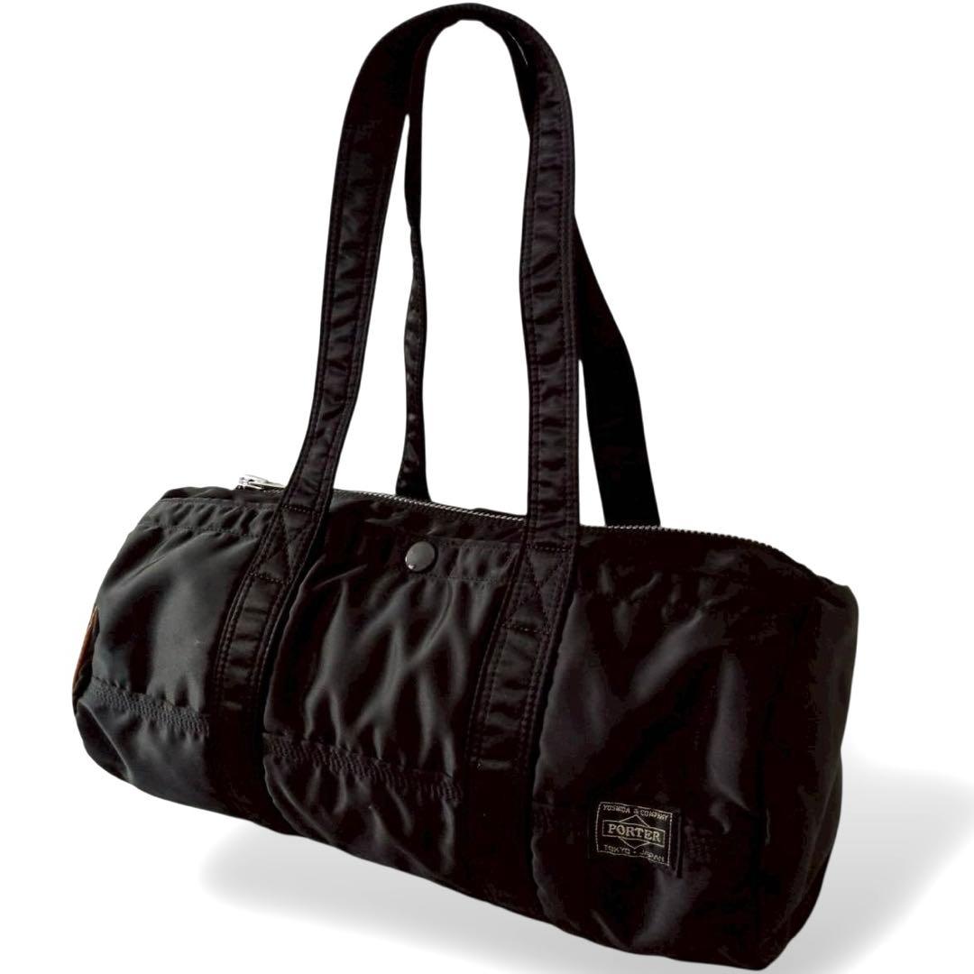 極美品　ポーター　タンカー　ドラムバッグ　トート　ダッフル　ブラック
