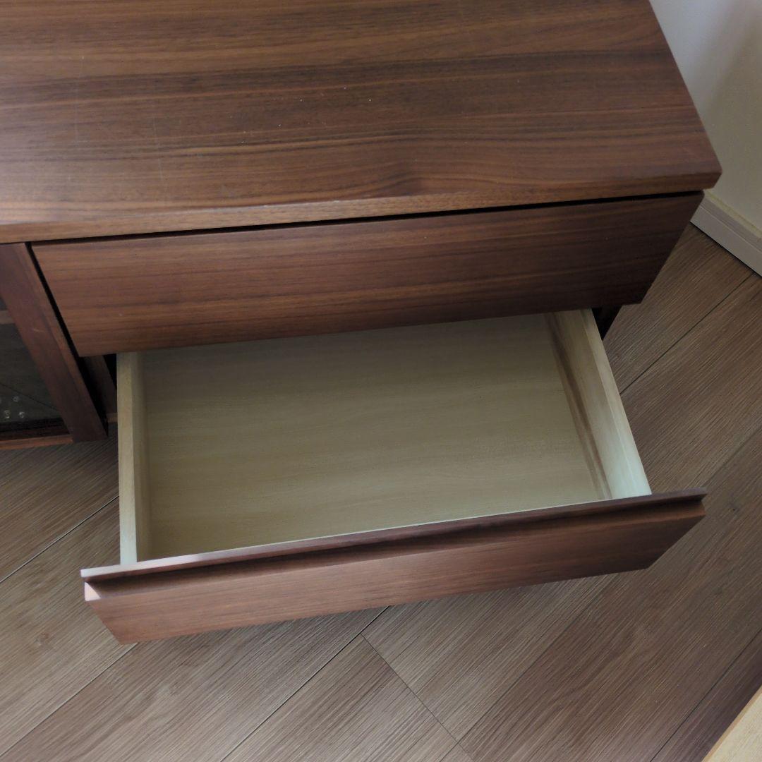 無印良品　木製ＡＶラック　テレビボード　テレビ台　ウォールナット材　幅110ｃｍ