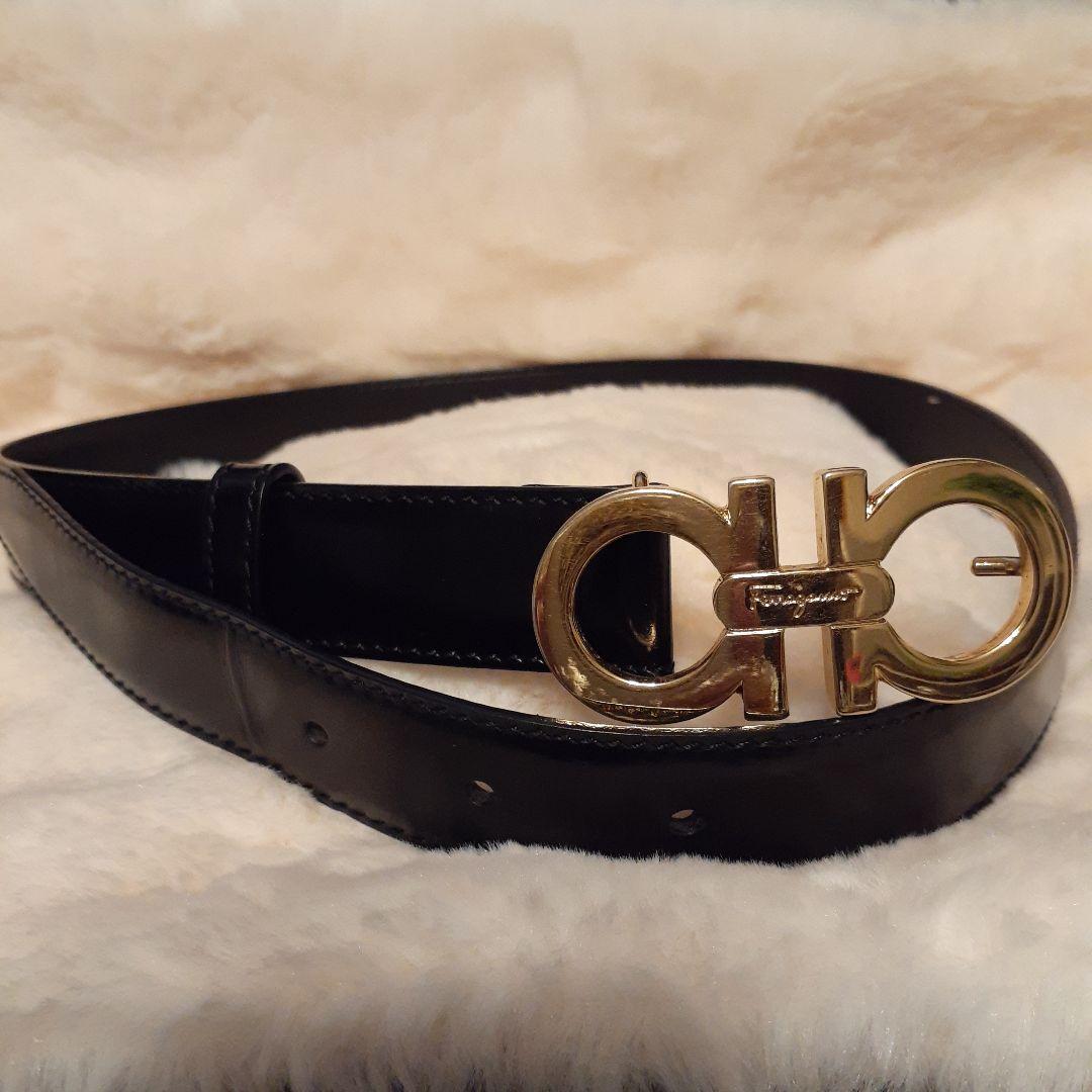 Salvatore Ferragamo フェラガモ ガンチーニ ベルト ゴールド