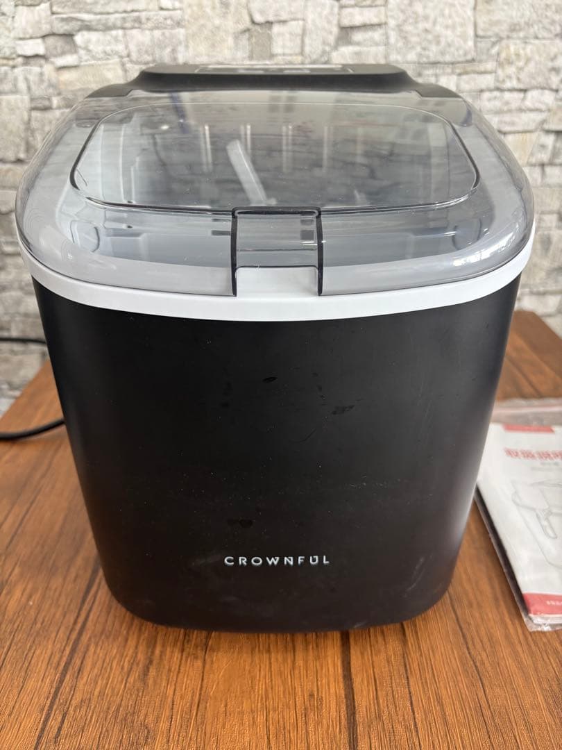 CROWNFUL 製氷機 ブラック 12L