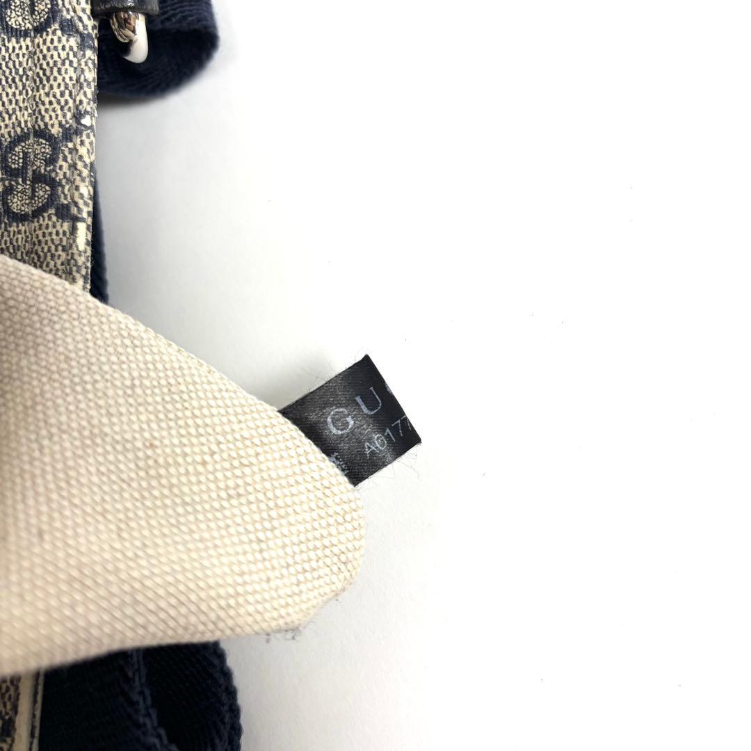 GUCCI グッチ GGスプリーム PVC × レザー ショルダーバッグ