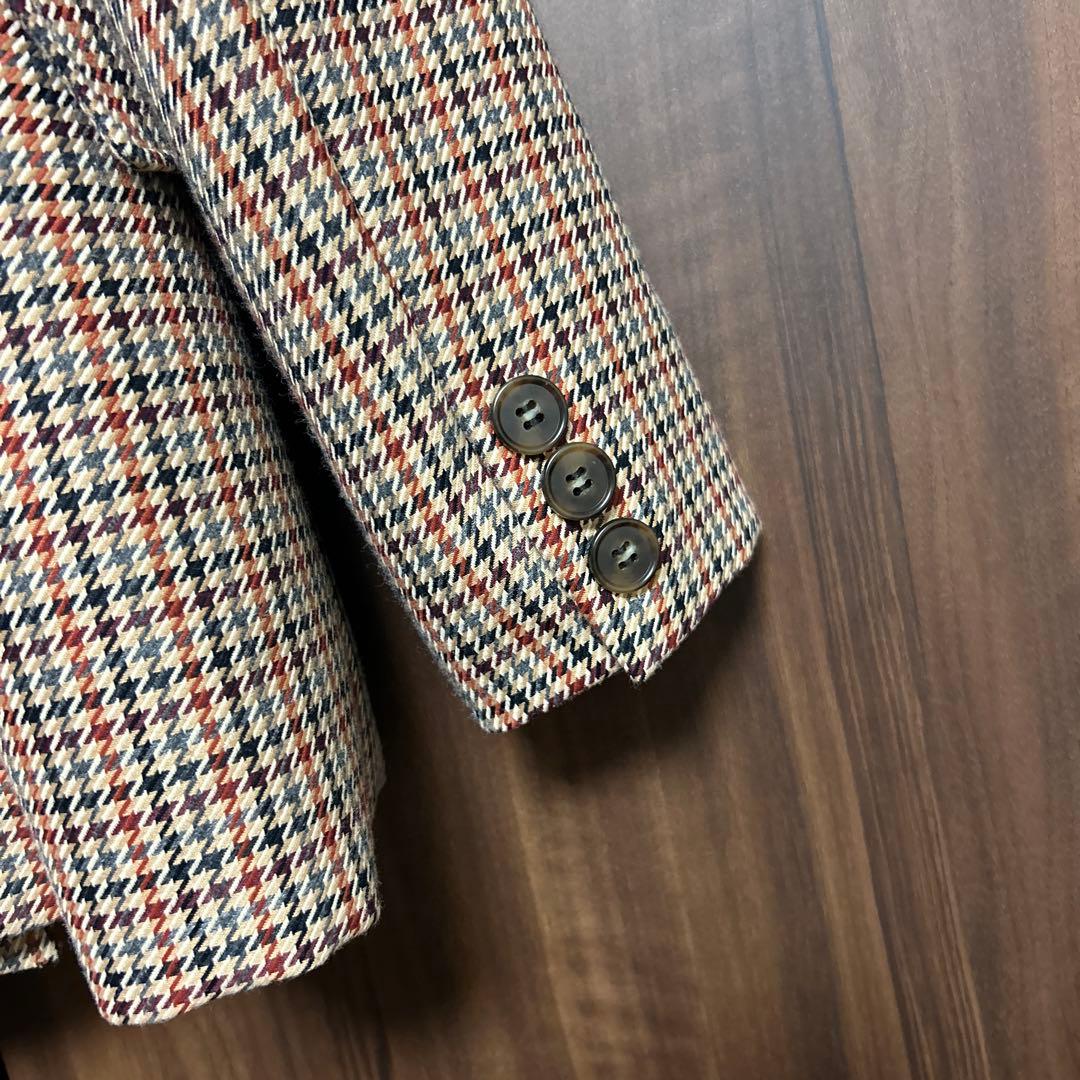 allureville チェック柄 ダブルブレストジャケット