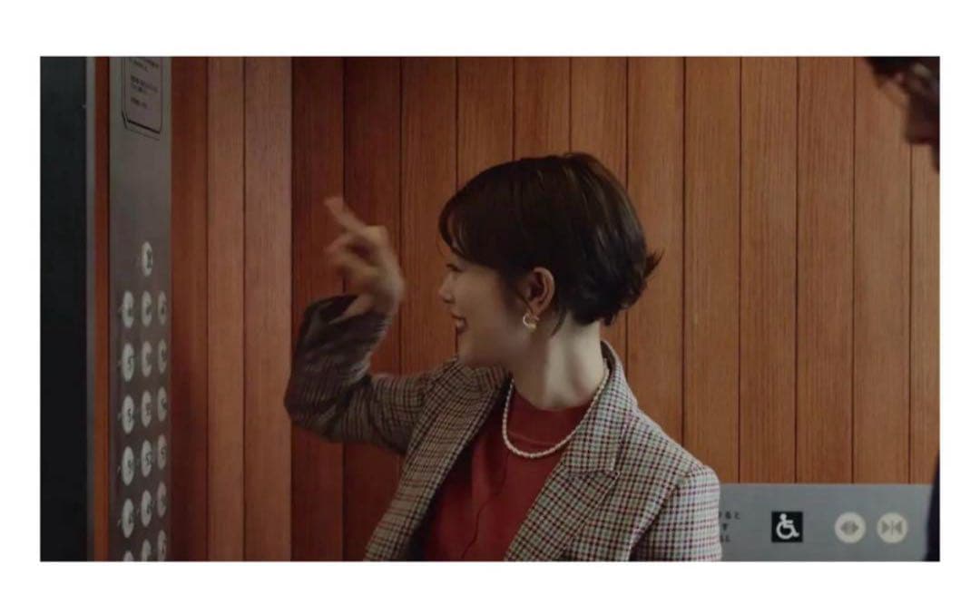 allureville チェック柄 ダブルブレストジャケット