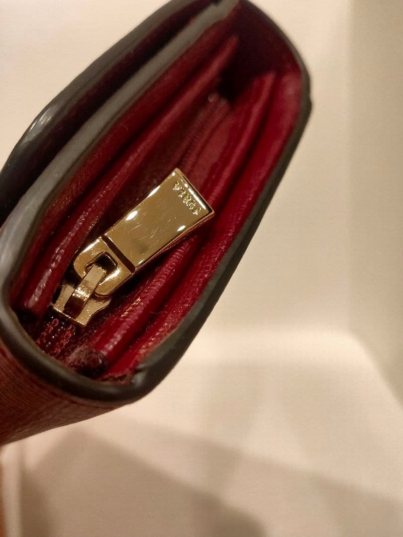 一度使用のみ極美品 FURLA 長財布 バビロン　ワインレッド　箱付き