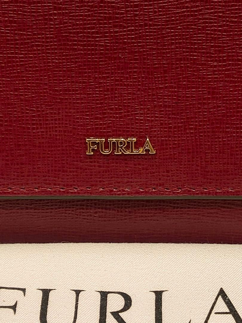 一度使用のみ極美品 FURLA 長財布 バビロン　ワインレッド　箱付き
