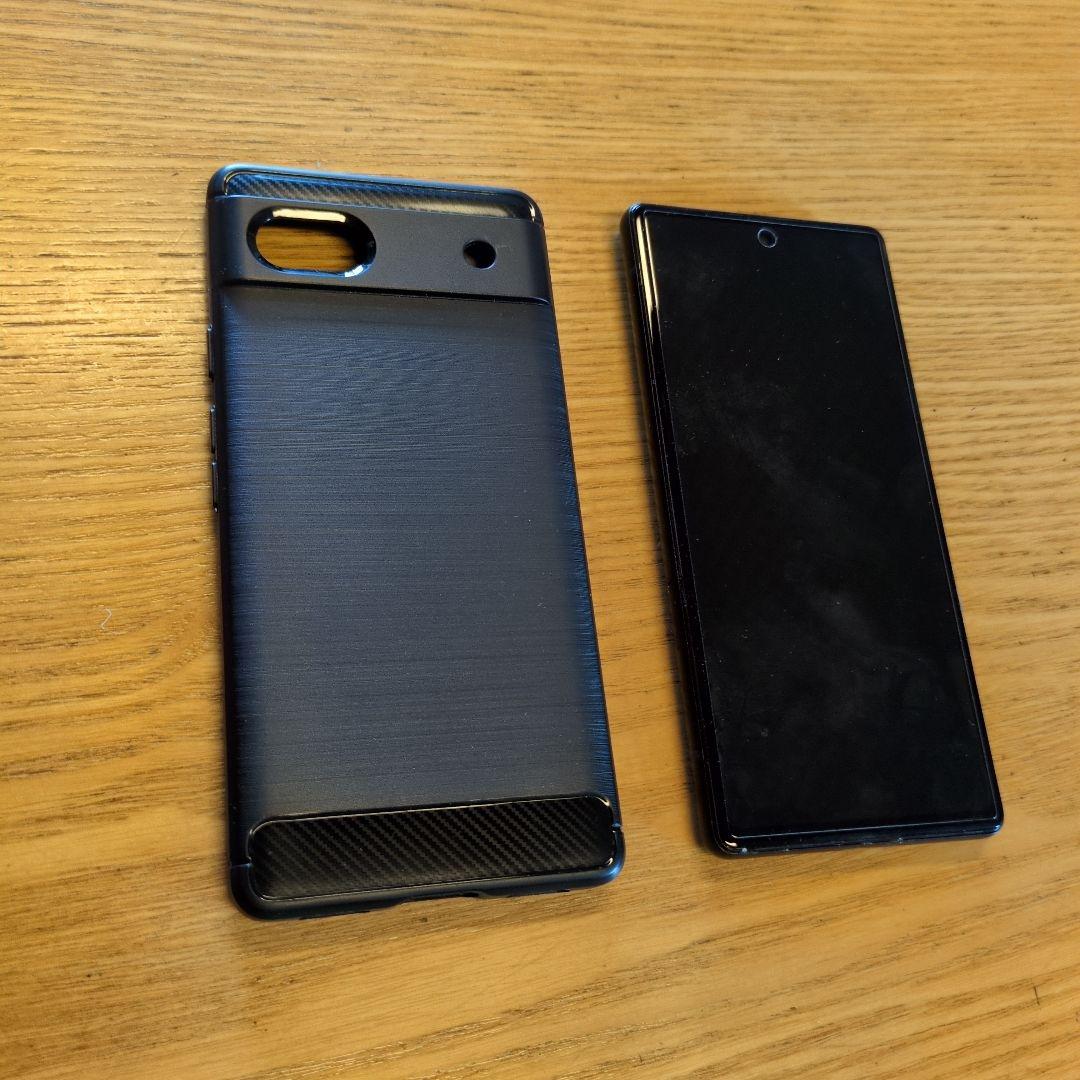 google pixel 6a simフリー 黒 カバー保護フイルム付