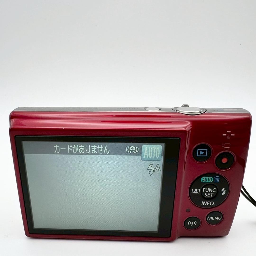 【完動品】Canon IXY 190 コンデジ レッド 動作確認済