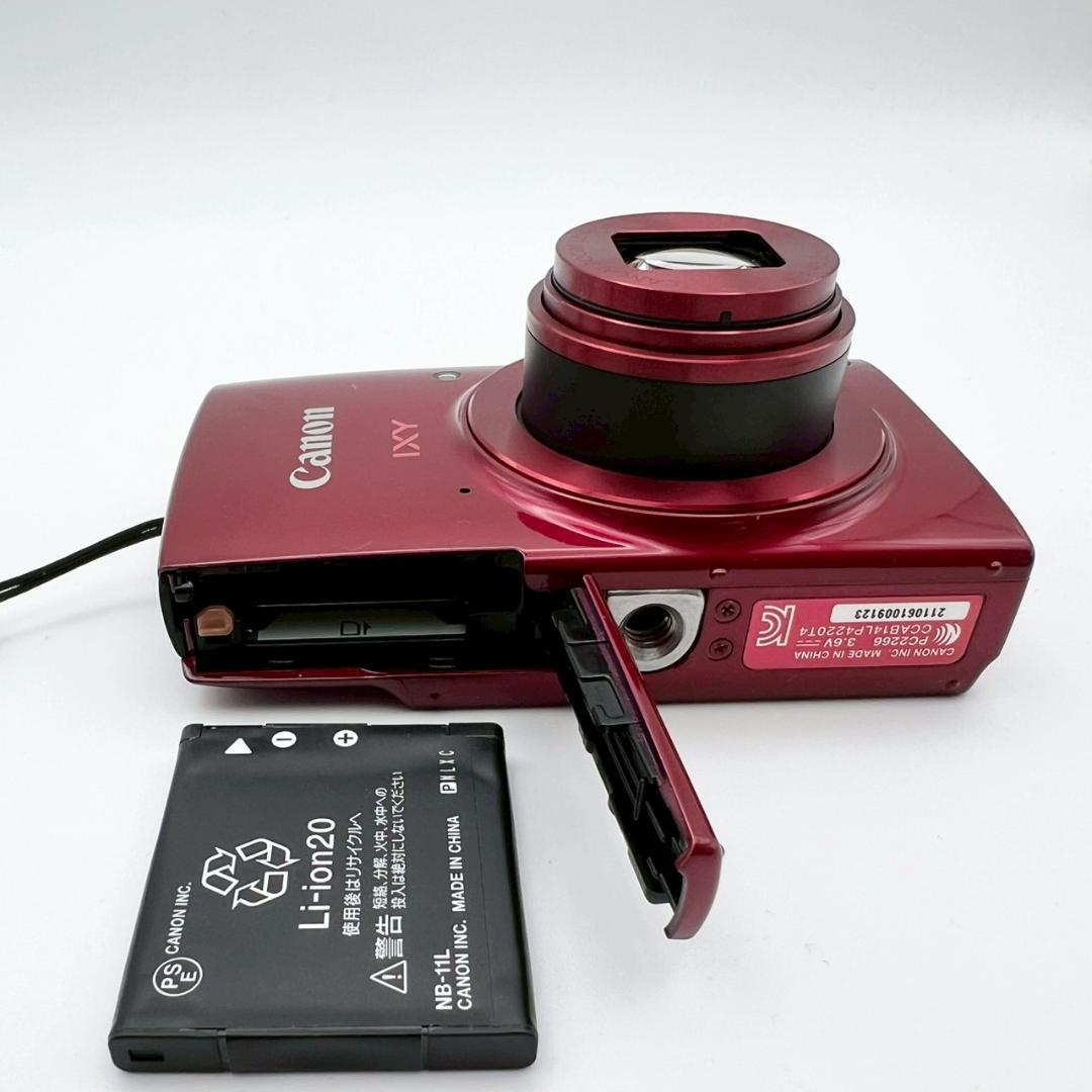 【完動品】Canon IXY 190 コンデジ レッド 動作確認済