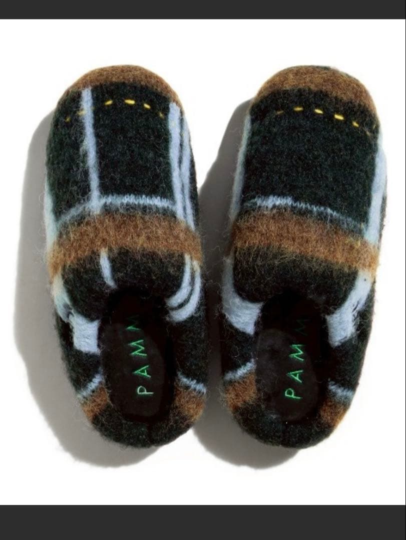 SUBU × PAMM ＇透明な空気のチェックニット＇ sandal